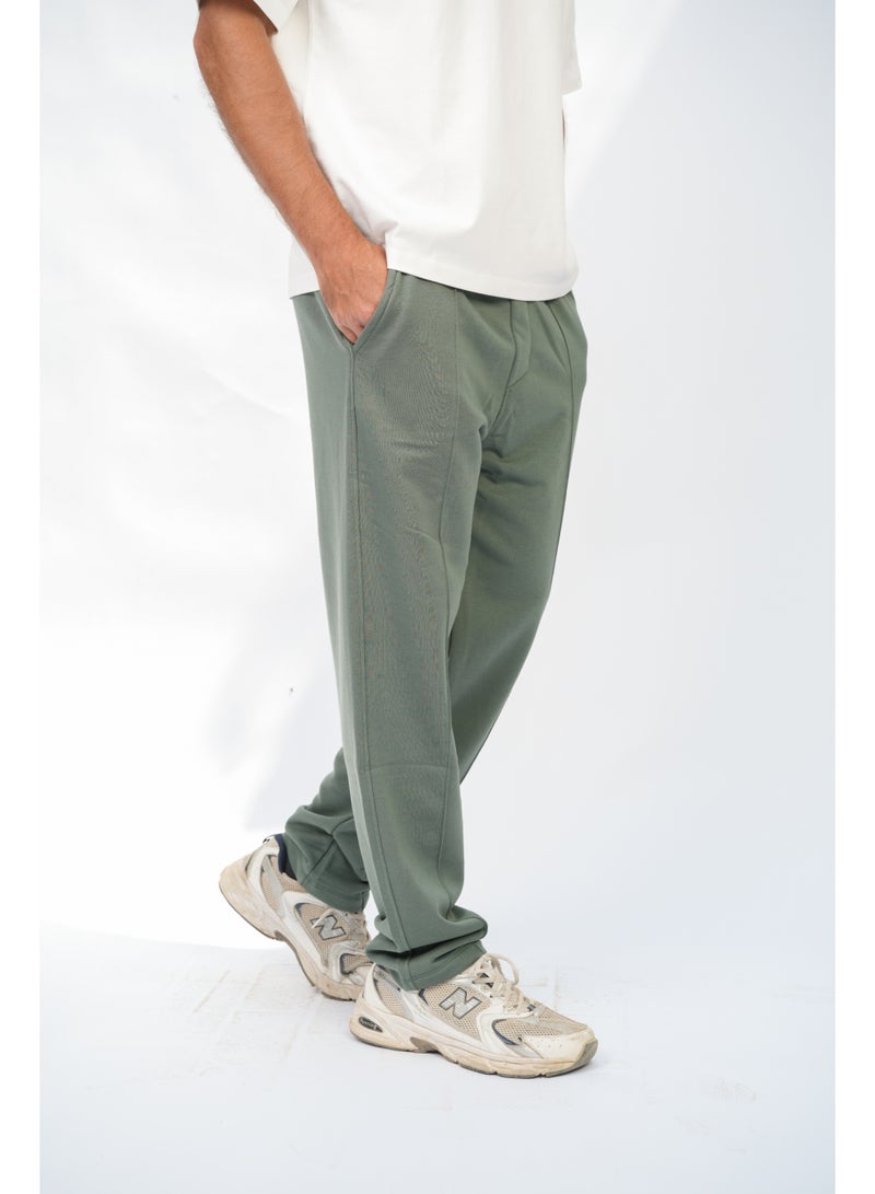 AMICI Lined comfy sweatpants Green - Image 3